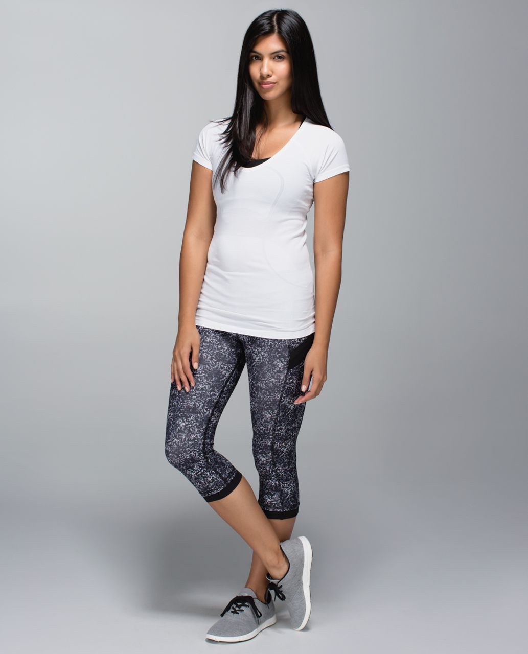 Lululemon Illumina Crop *Print - Rocky Road Sand Dune Ground / Black