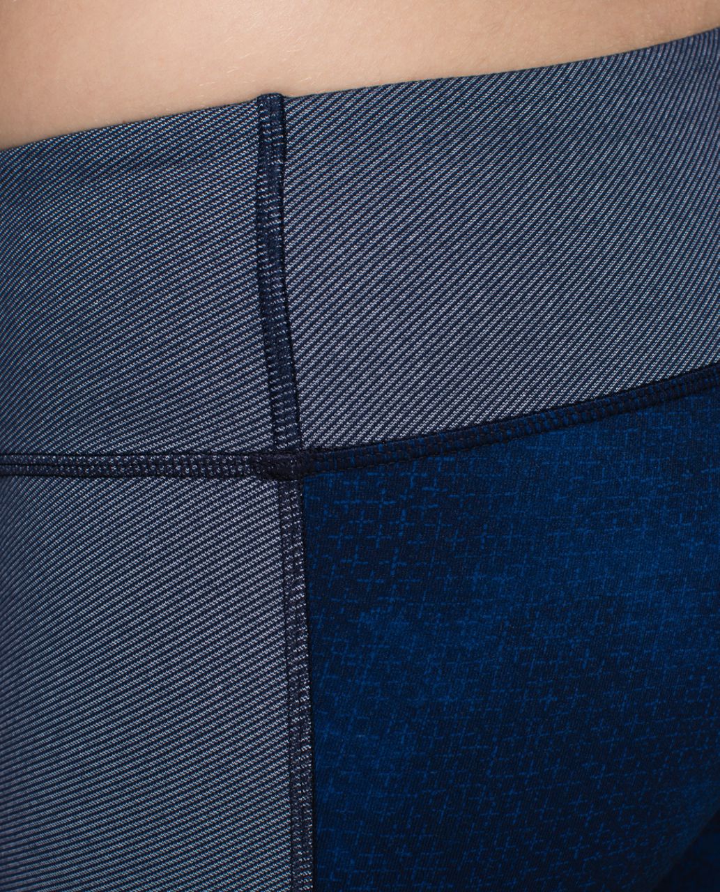 Lululemon Wunder Under Crop*Sashiko - Sashico Cross Inkwell Rugged Blue / Inkwell / Diamond Dot Inkwell Black