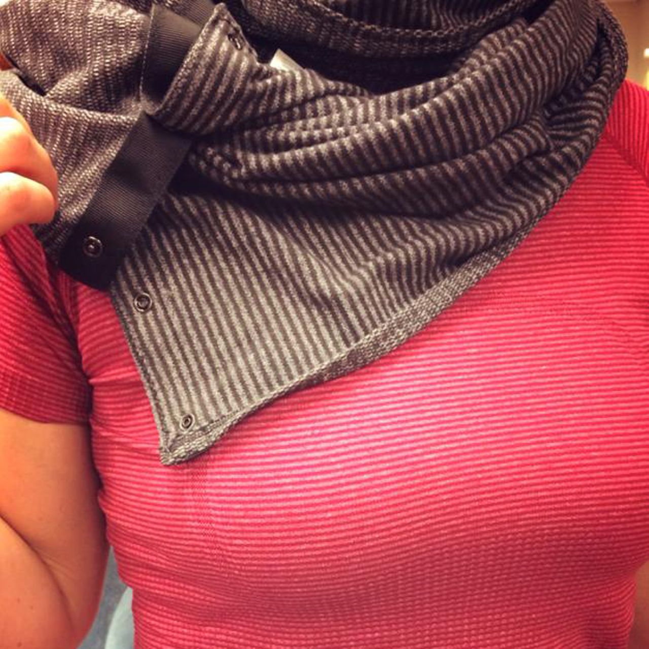 Lululemon Vinyasa Scarf - Mini Check Pique Black Pique 