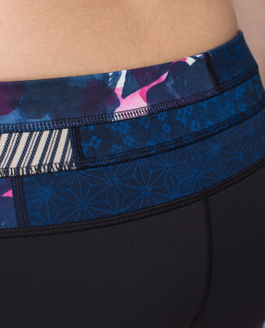 Lululemon Groove Short *Full-On Luon (Regular) - Black / Fa14 Quilt 3 / Inky Floral Ghost Inkwell Bumble Berry