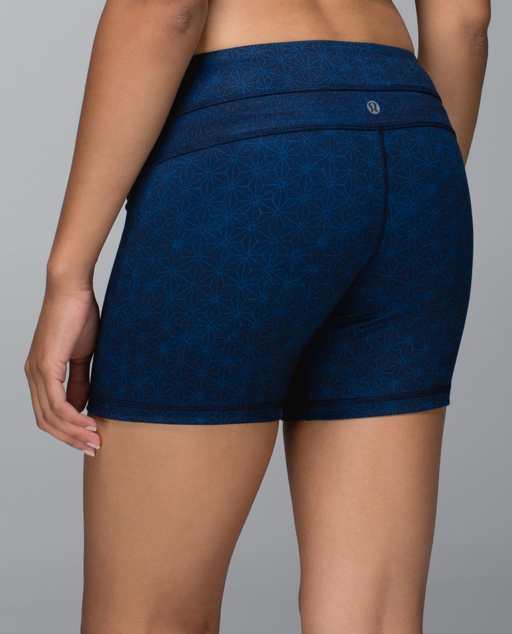 Lululemon Groove Short *Full-On Luon (Regular) - Sashico Star Inkwell Rugged Blue / Sashico Cross Inkwell Rugged Blue