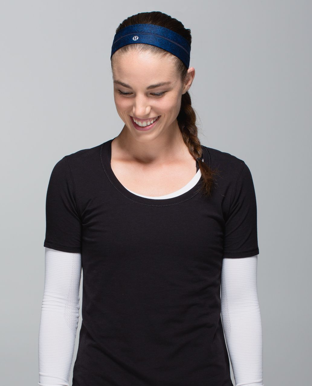 Lululemon Fly Away Tamer Headband - Sashico Star Inkwell Rugged Blue