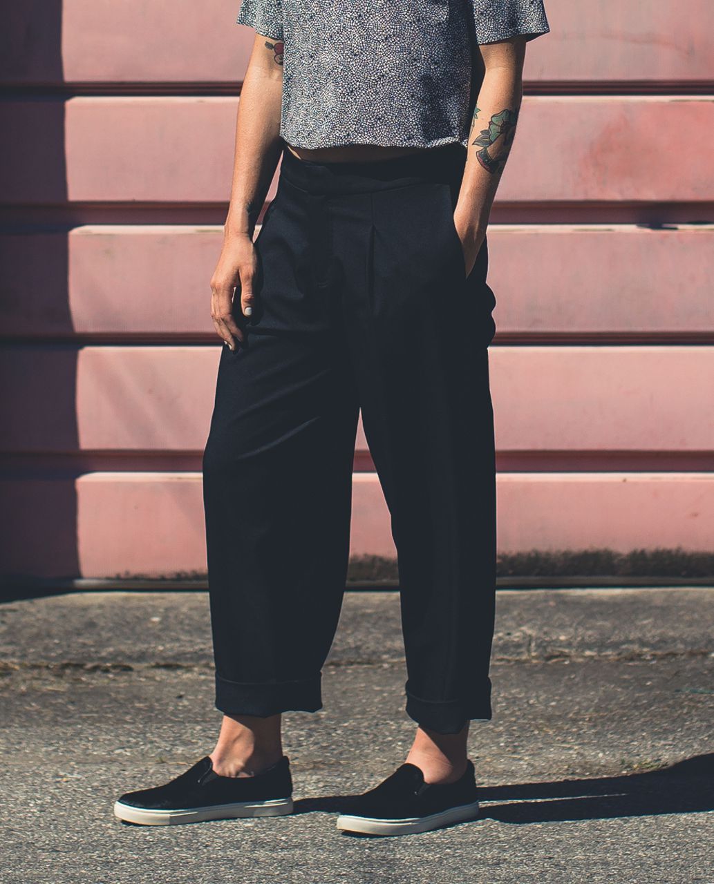 Lululemon Wide Legged Wonder Pant - Black - lulu fanatics