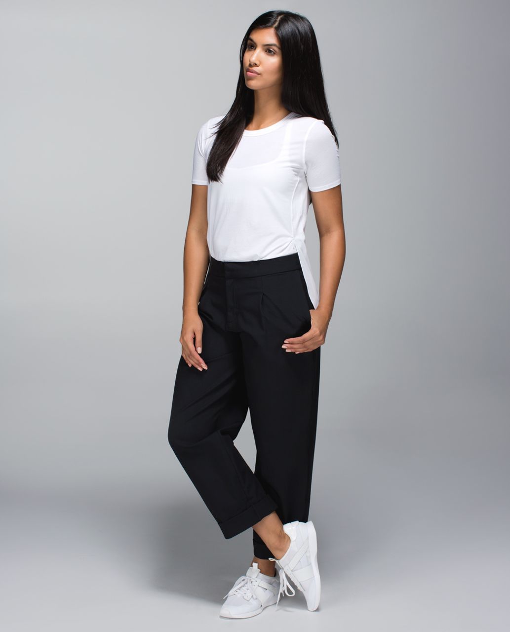 Lululemon Wide Legged Wonder Pant - Black - lulu fanatics