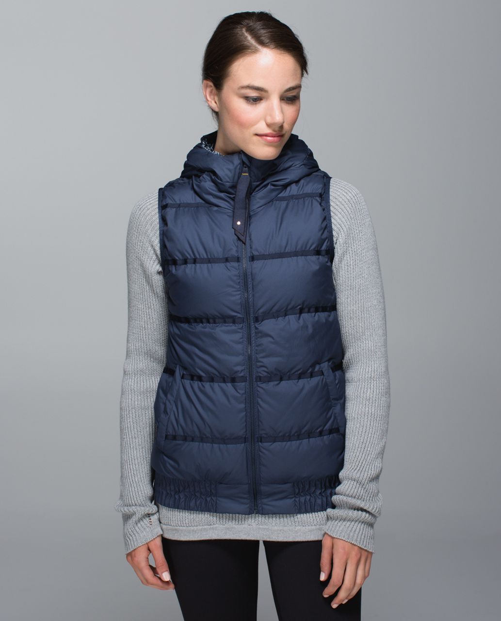 Lululemon Chilly Chill Puffy Vest - Inkwell / Exploded Sashico Star Inkwell Ghost