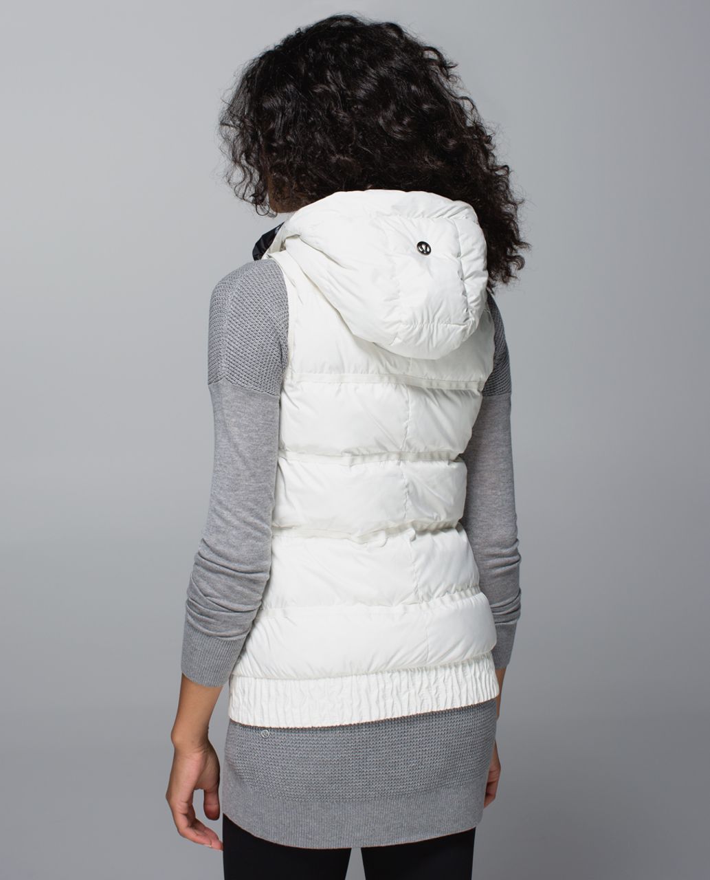 Lululemon Chilly Chill Puffy Vest - Ghost / Inky Floral Black Ghost