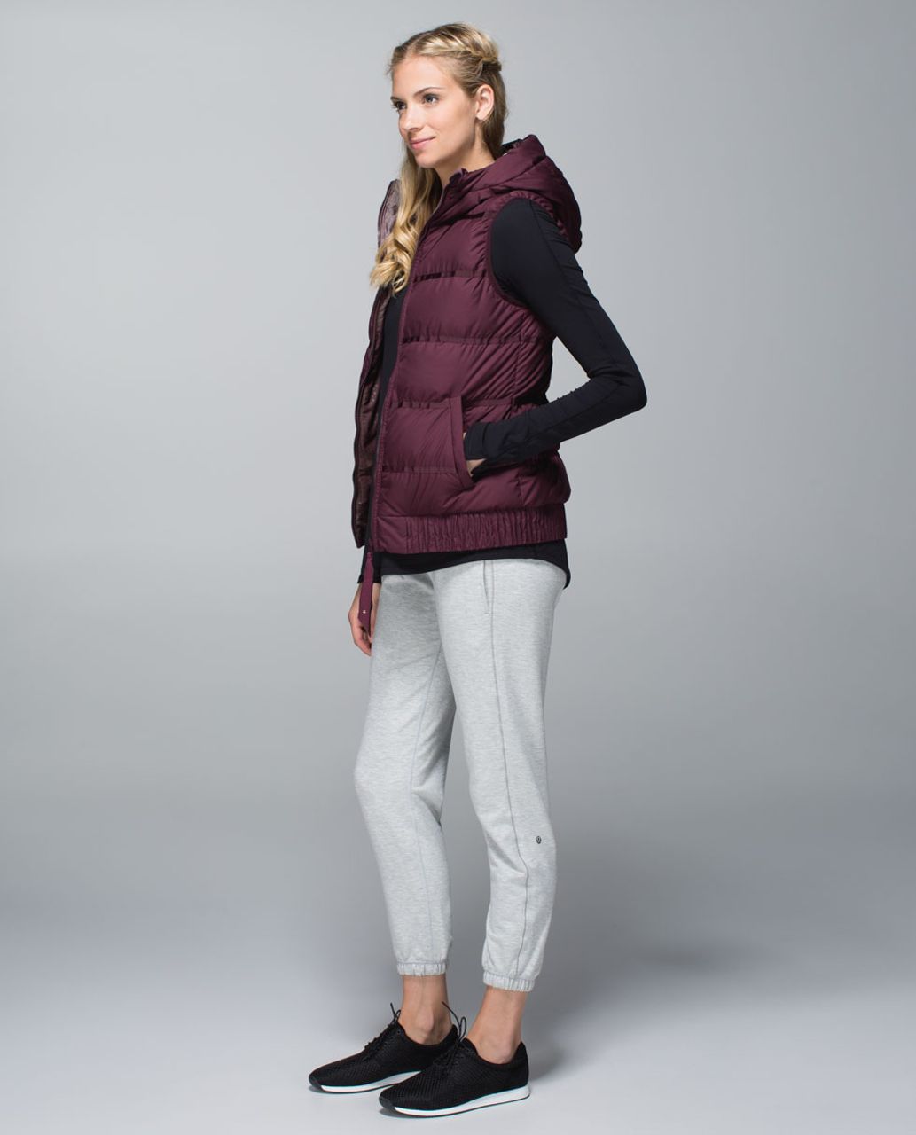 Lululemon Chilly Chill Puffy Vest - Bordeaux Drama / Gradient Dot Embossed Bordeaux Drama Rust Berry