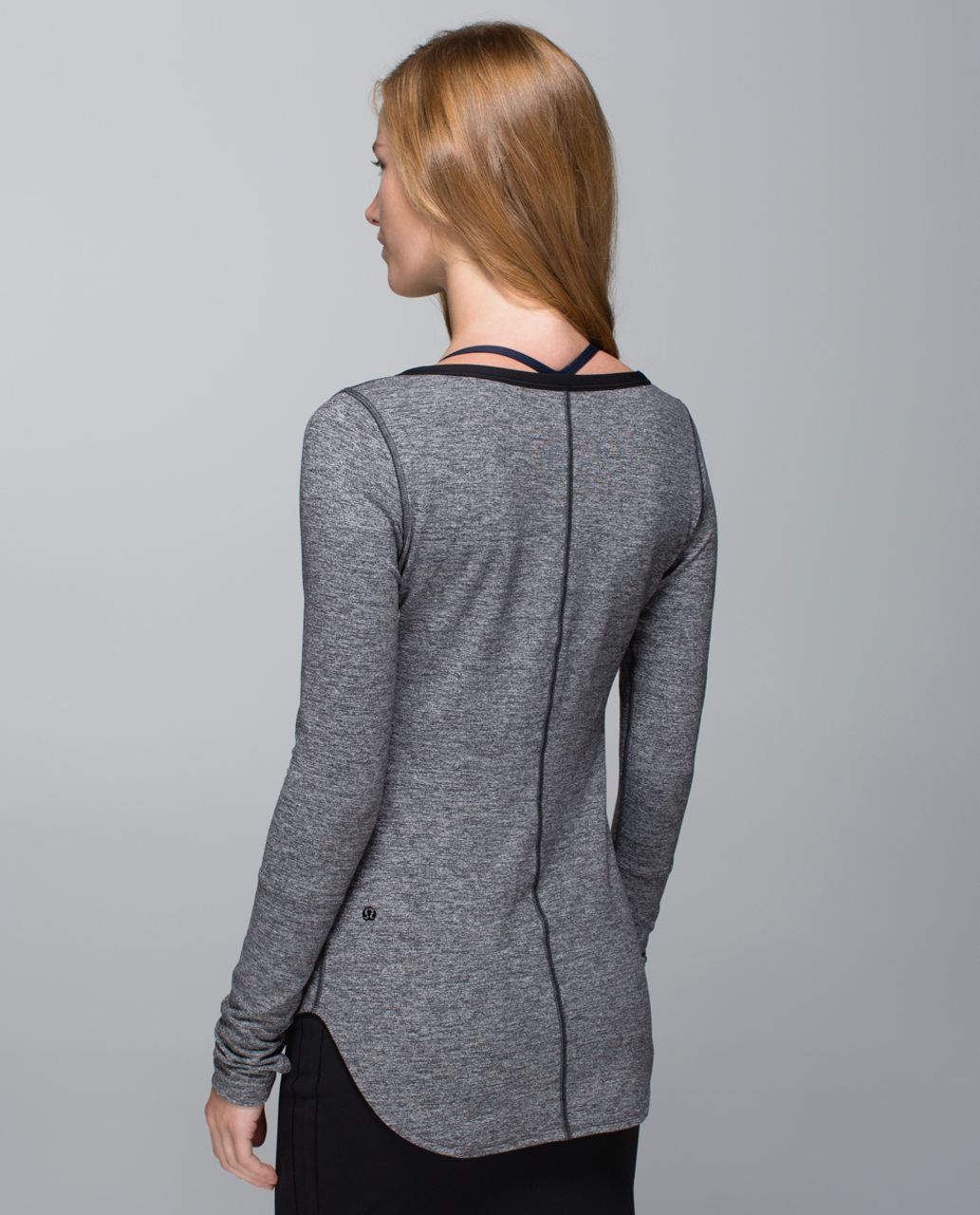 Lululemon Awesoma Henley - Heathered Black