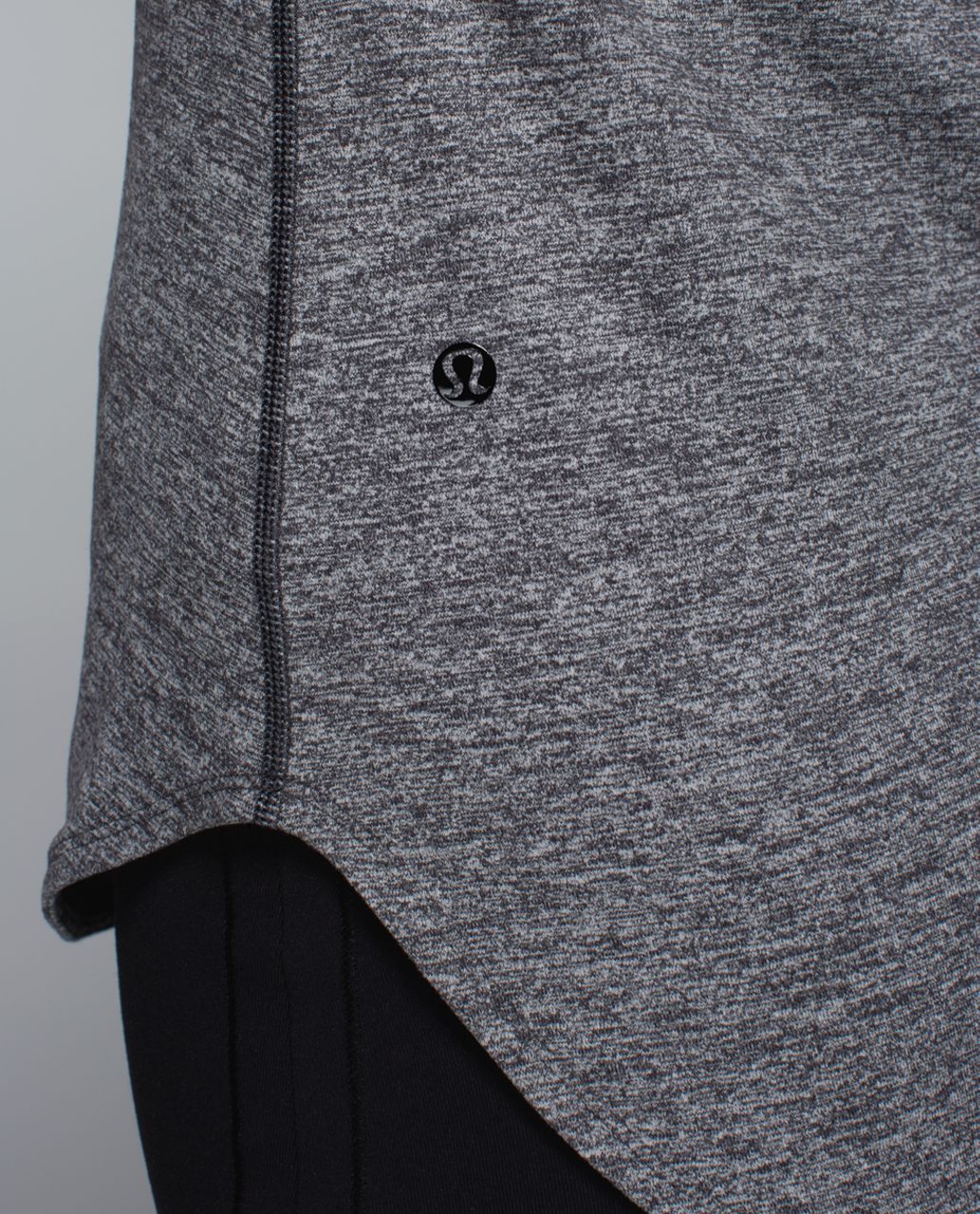 Lululemon Awesoma Henley - Heathered Black - lulu fanatics