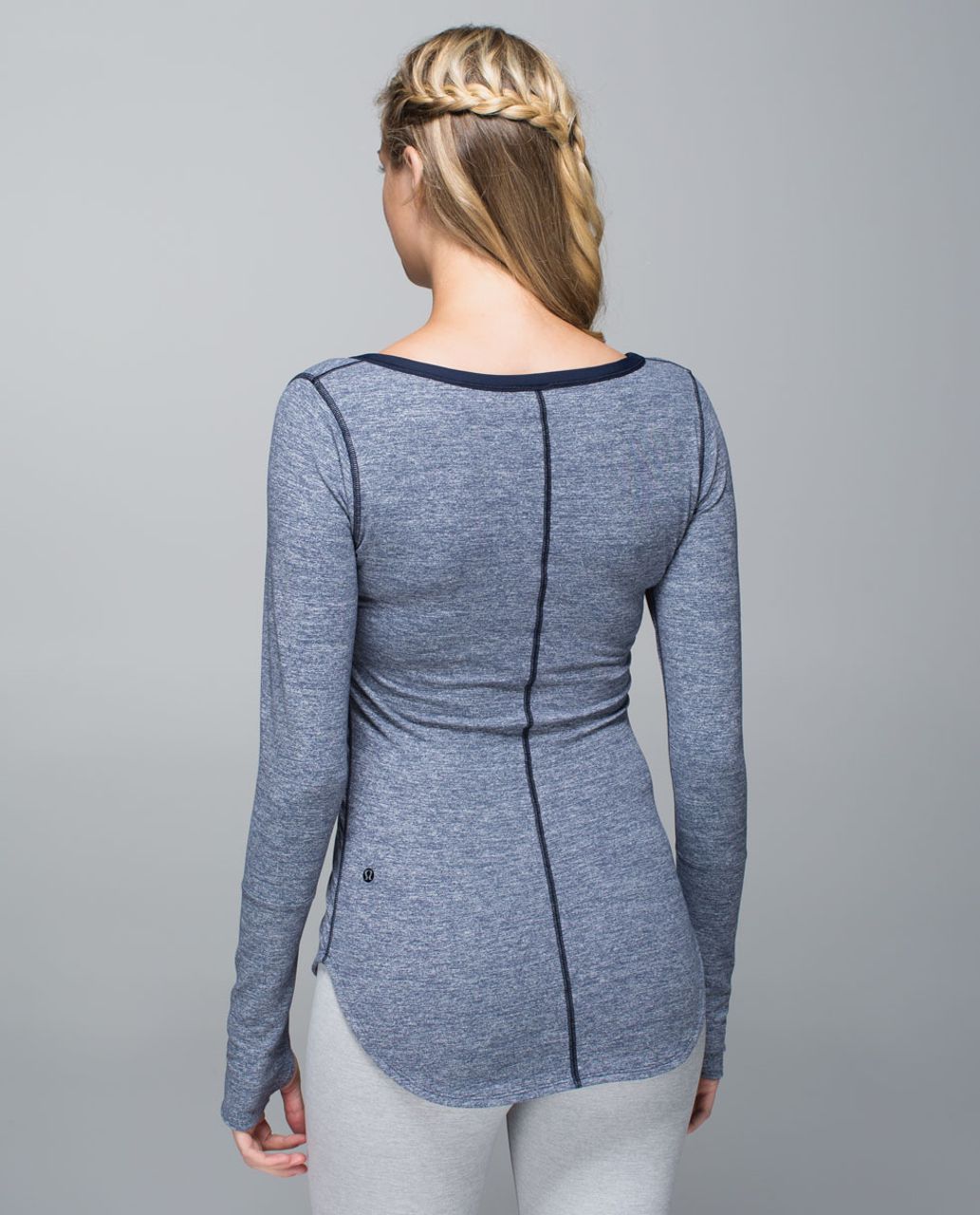 Lululemon Awesoma Henley - Heathered Inkwell / Inkwell