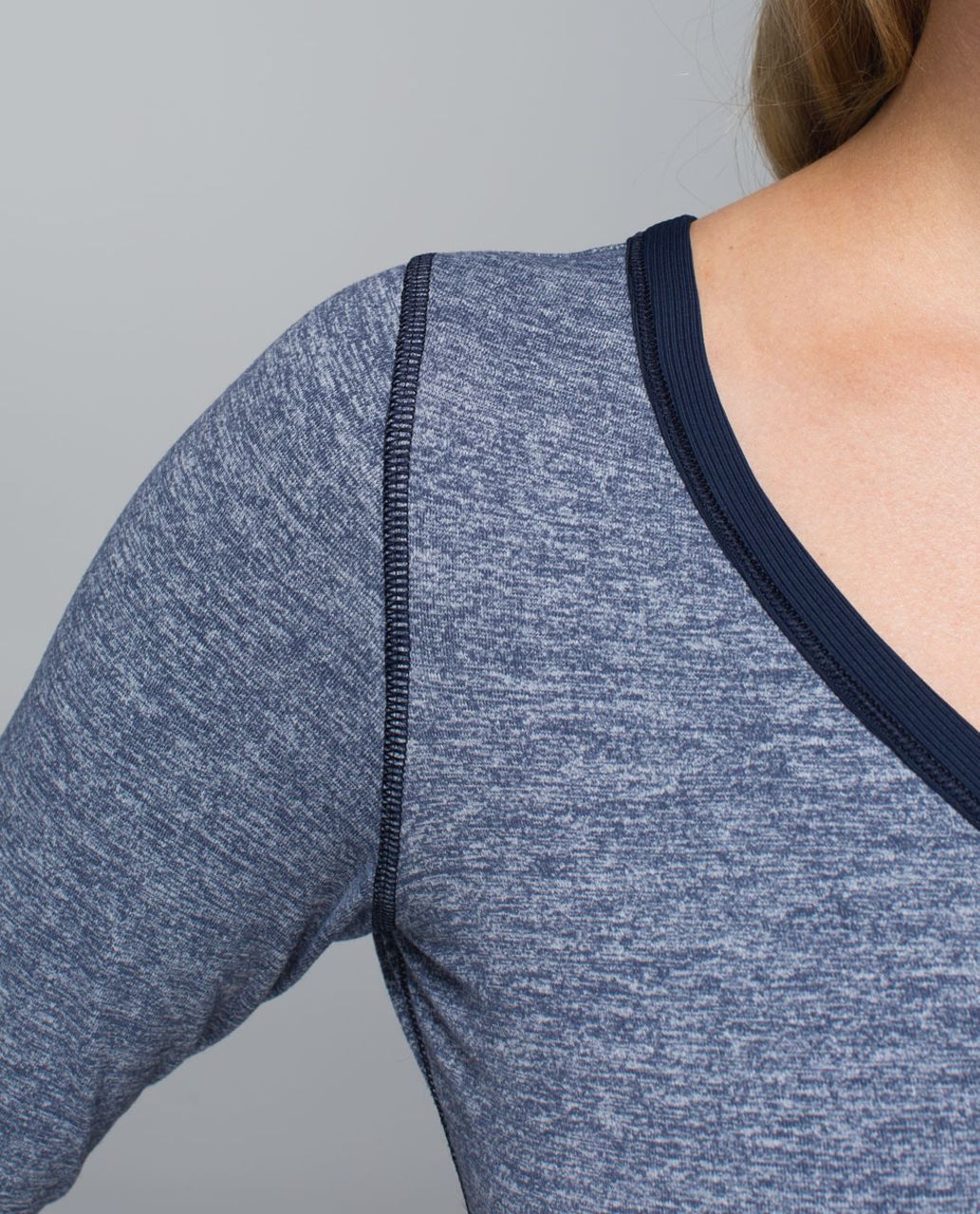 Lululemon Awesoma Henley - Heathered Inkwell / Inkwell