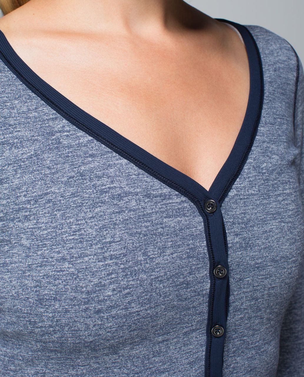 Lululemon Awesoma Henley - Heathered Inkwell / Inkwell