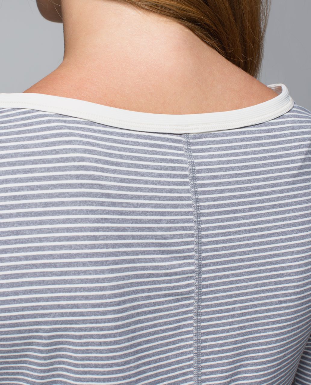 Lululemon Awesoma Henley - Hyper Stripe Heathered Slate Ghost