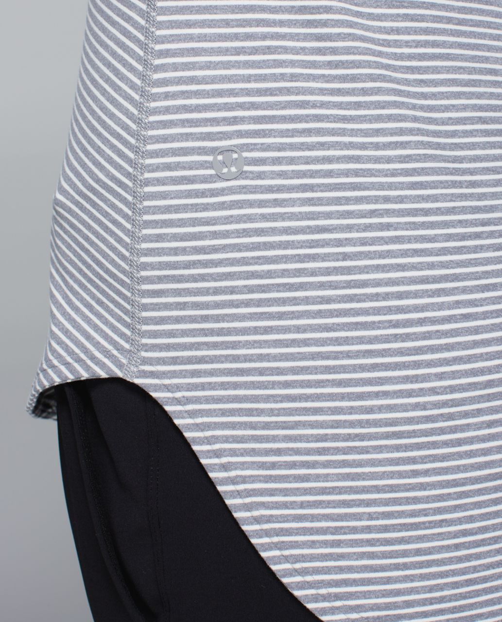 Lululemon Awesoma Henley - Hyper Stripe Heathered Slate Ghost