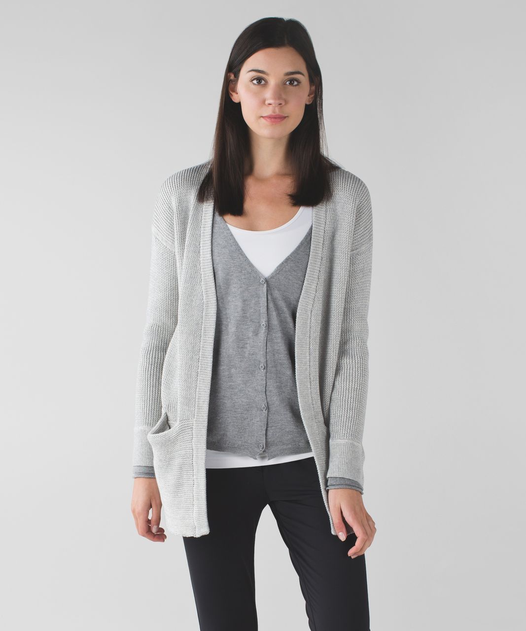 Lululemon Vestigan - Heathered Medium Grey / Heathered Angel Wing