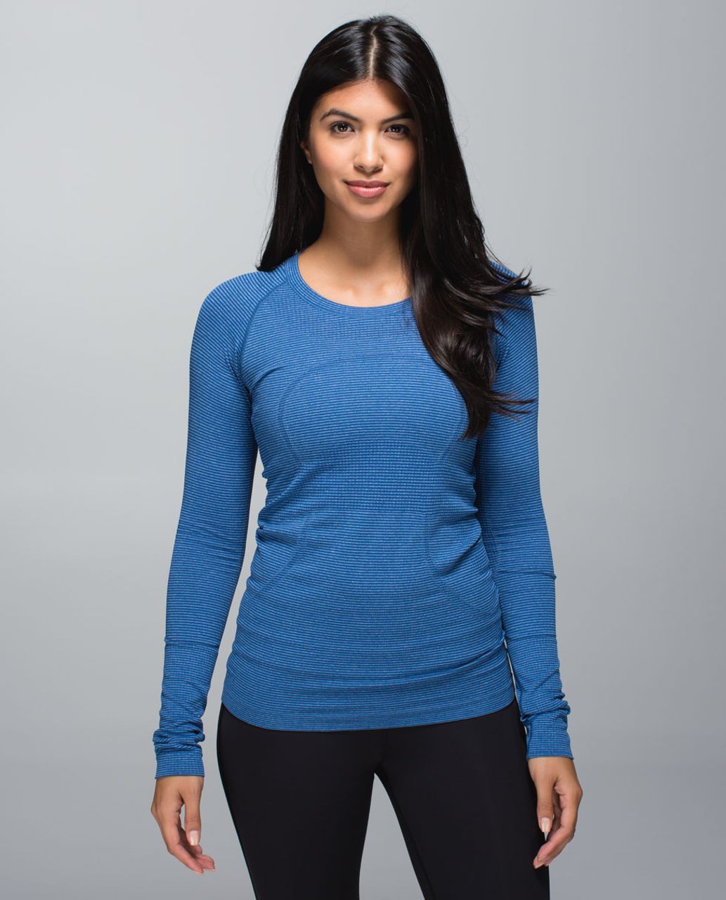 Lululemon Swiftly Tech Long Sleeve (Breeze) *Relaxed Fit - Sheer Blue /  White / Black - lulu fanatics