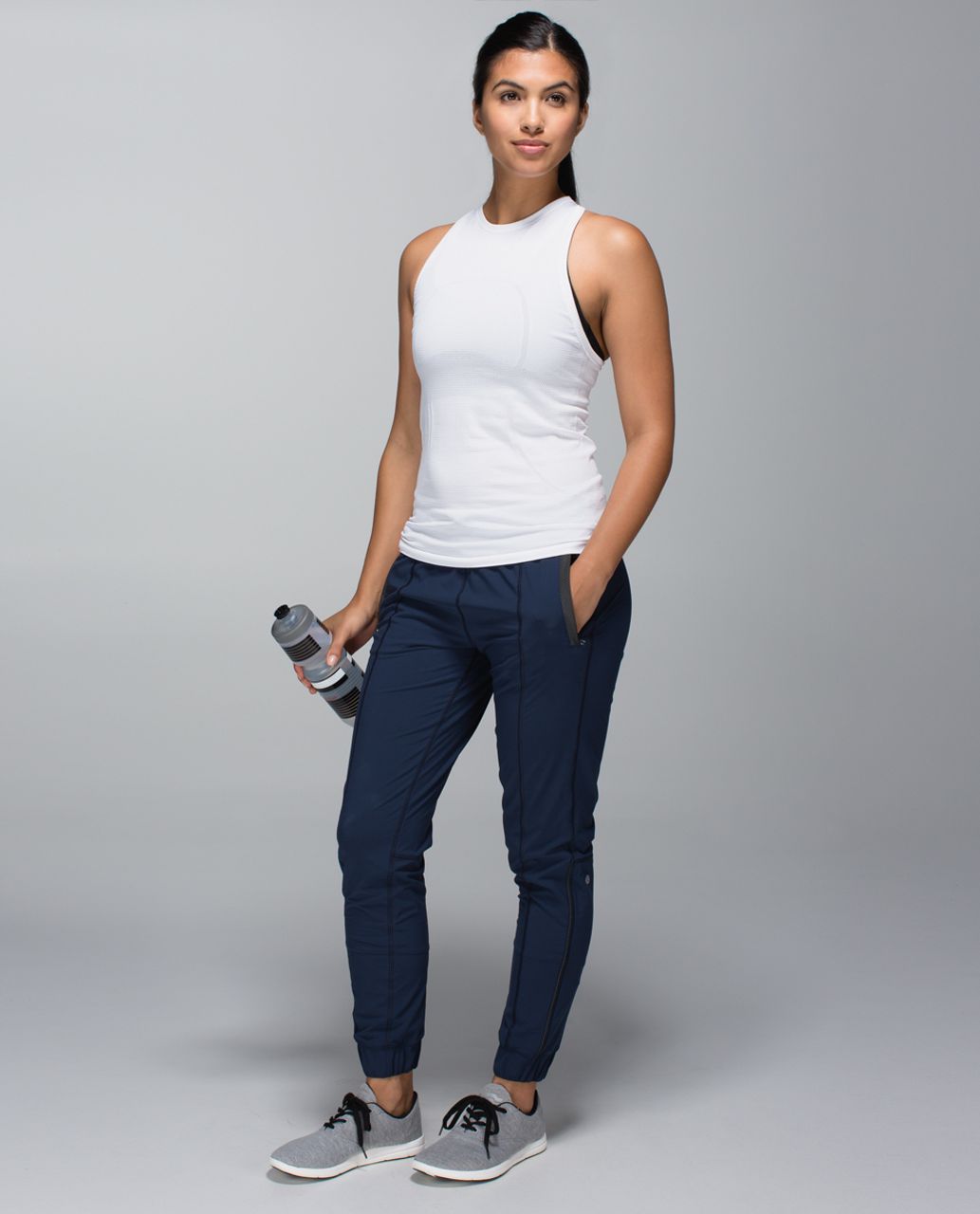 Lululemon Run:  Swiftly Tech Tank - Heathered White