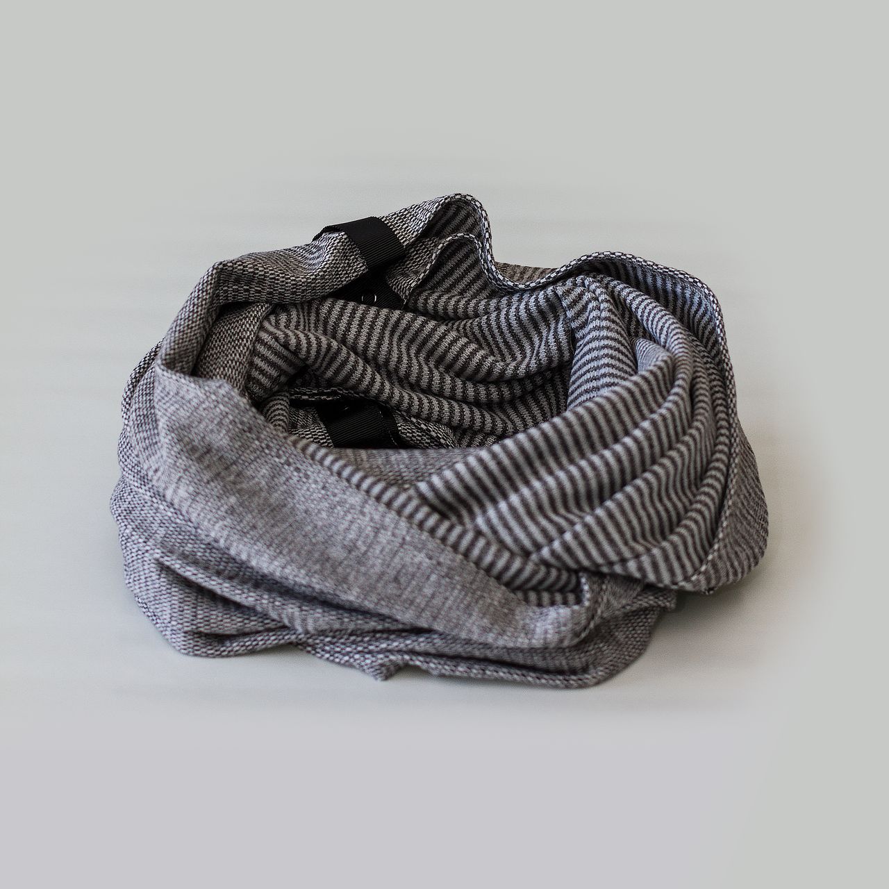 Lululemon Vinyasa Scarf *Rulu - Mini Check Pique White Heathered Black