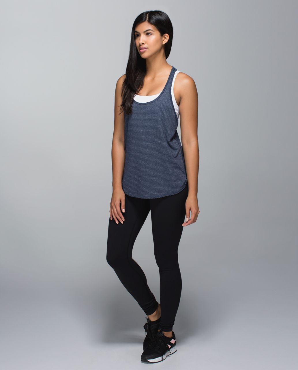 Lululemon 105 F Singlet - Heathered Inkwell