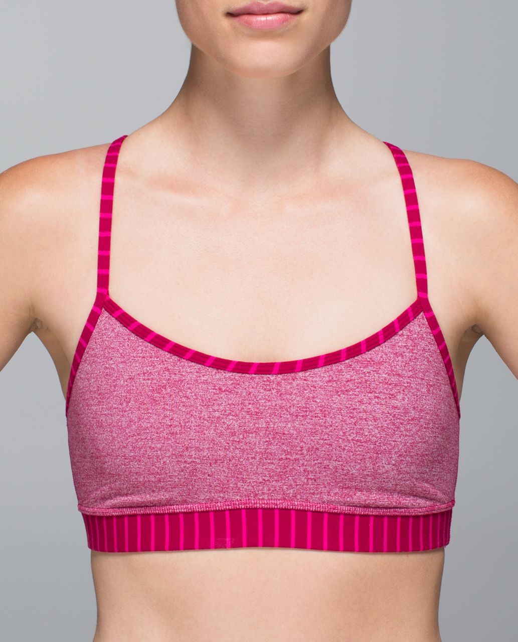 Lululemon Flow Y Bra IV - Heathered Bumble Berry / West2east