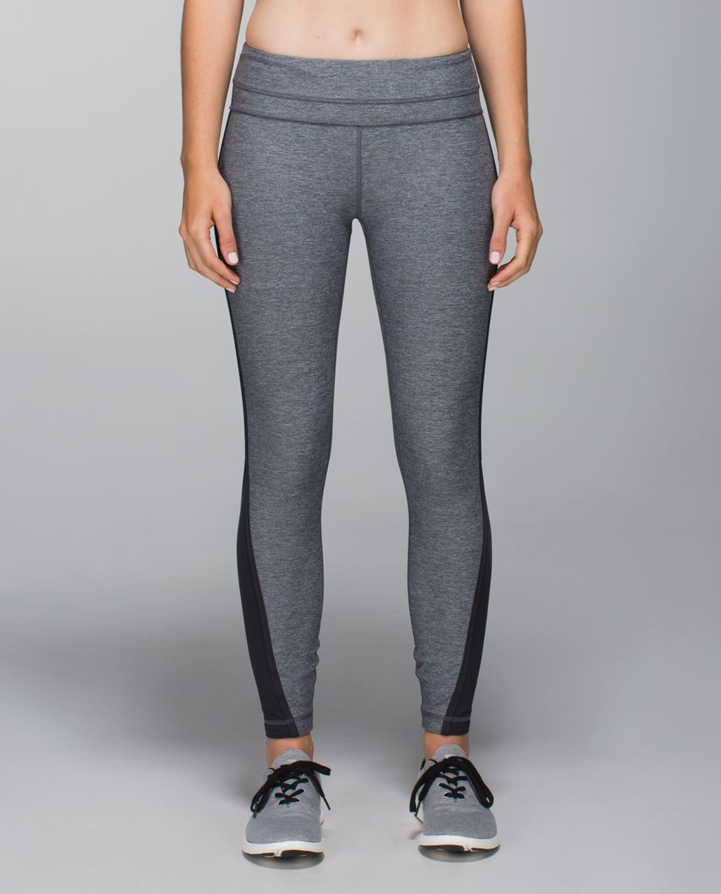 LULULEMON SPEED TIGHT IV Giant Herringbone Black Heathered