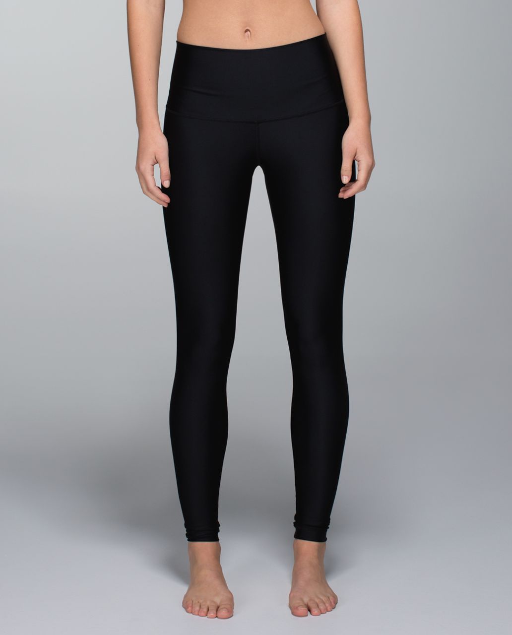 Lululemon Shine Tight (Roll Down) - Black - lulu fanatics