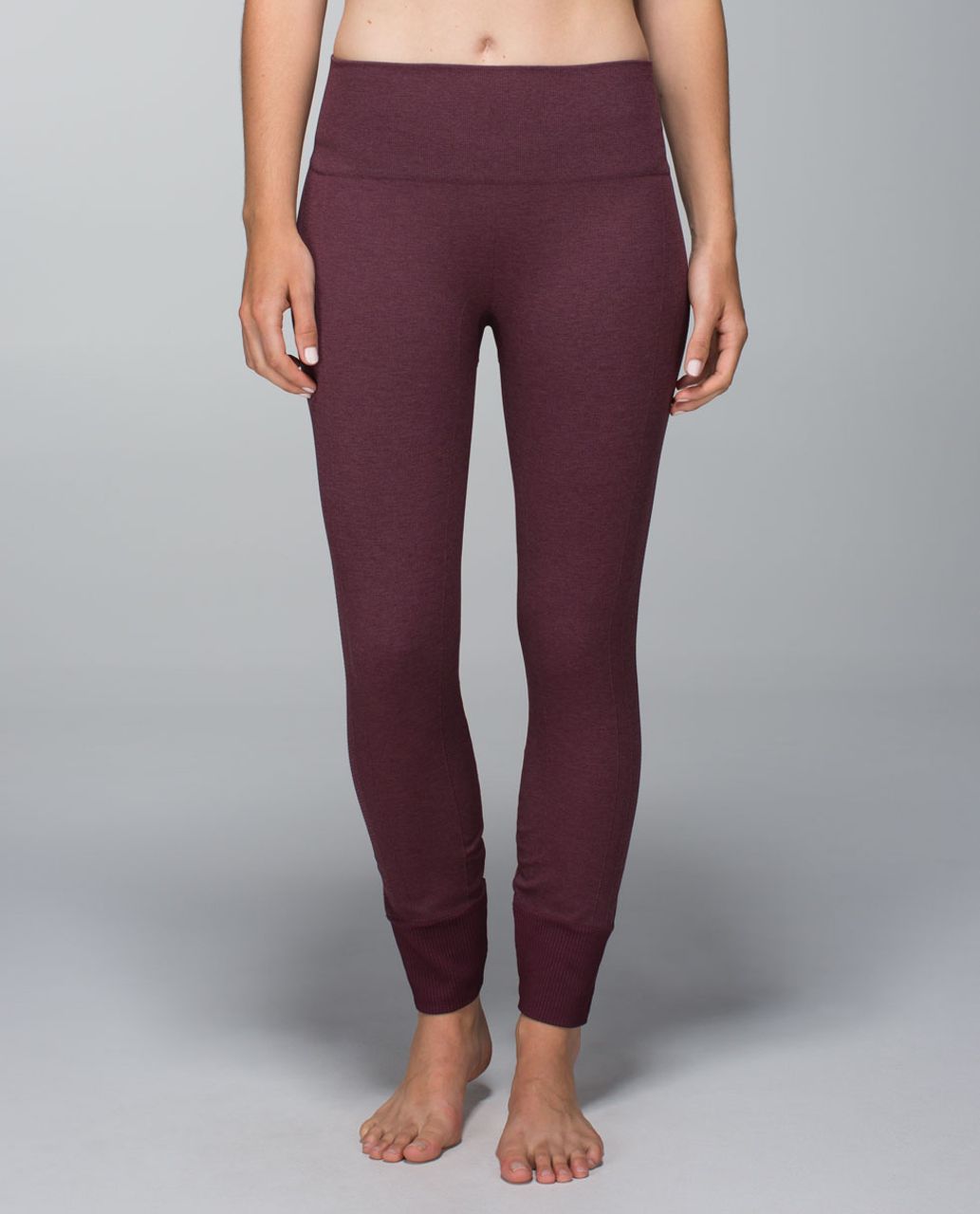 Lululemon Ebb To Street Pant - Heathered Bordeaux Drama