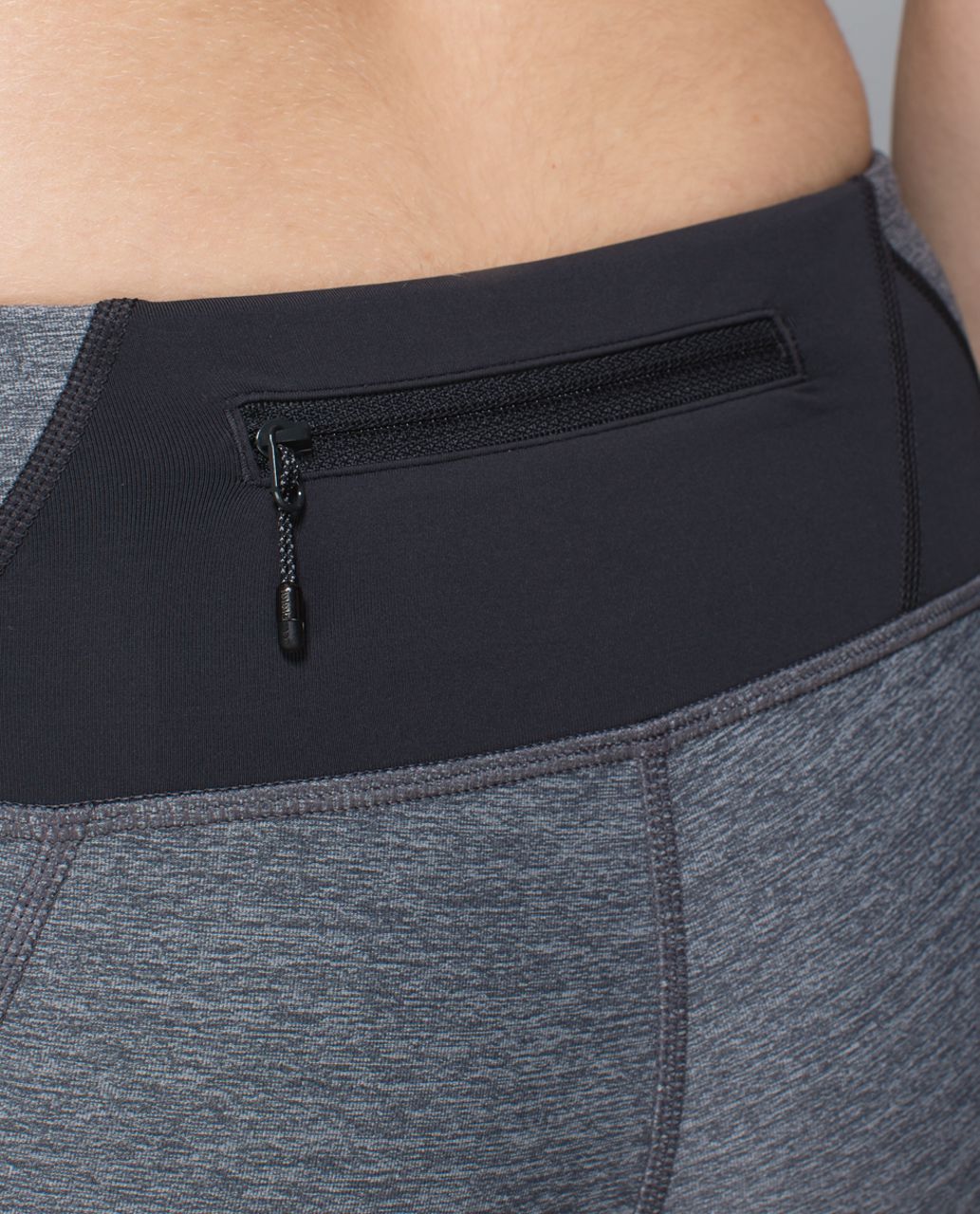 Lululemon Run:  Inspire Crop II *All Luxtreme - Heathered Deep Coal / Fa14 Quilt 31 / Deep Coal