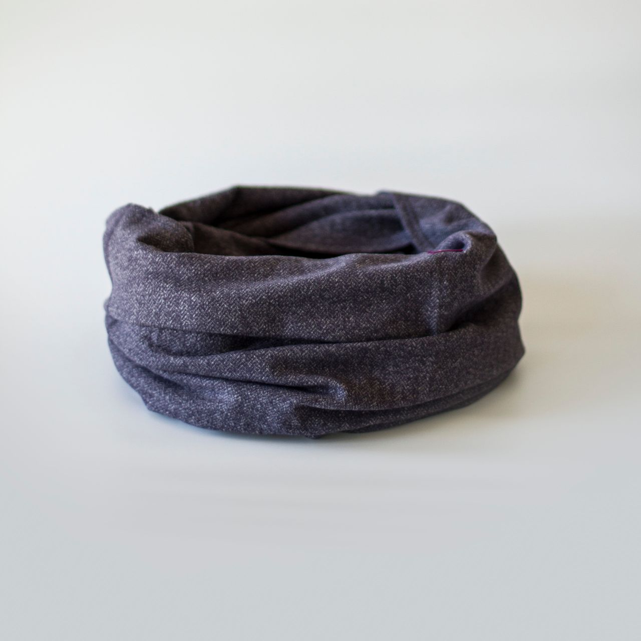 Lululemon Vinyasa Scarf *Rulu - Heathered Herringbone Heathered Black Grape Nightfall