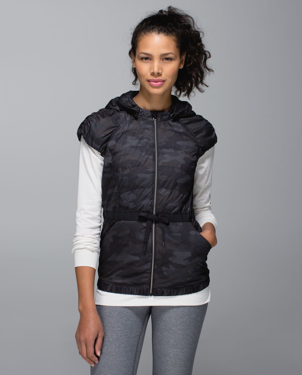 Lululemon Spring Fling Puffy Vest - Lotus Camo Black