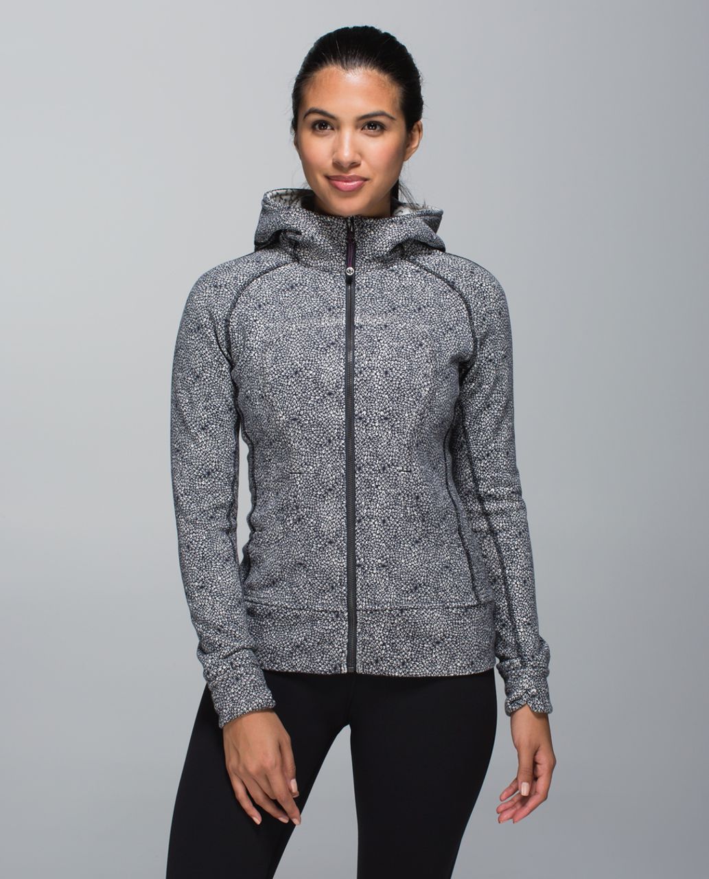 Lululemon Scuba Oversized Half-Zip Hoodie - Heathered Speckled Black - lulu  fanatics