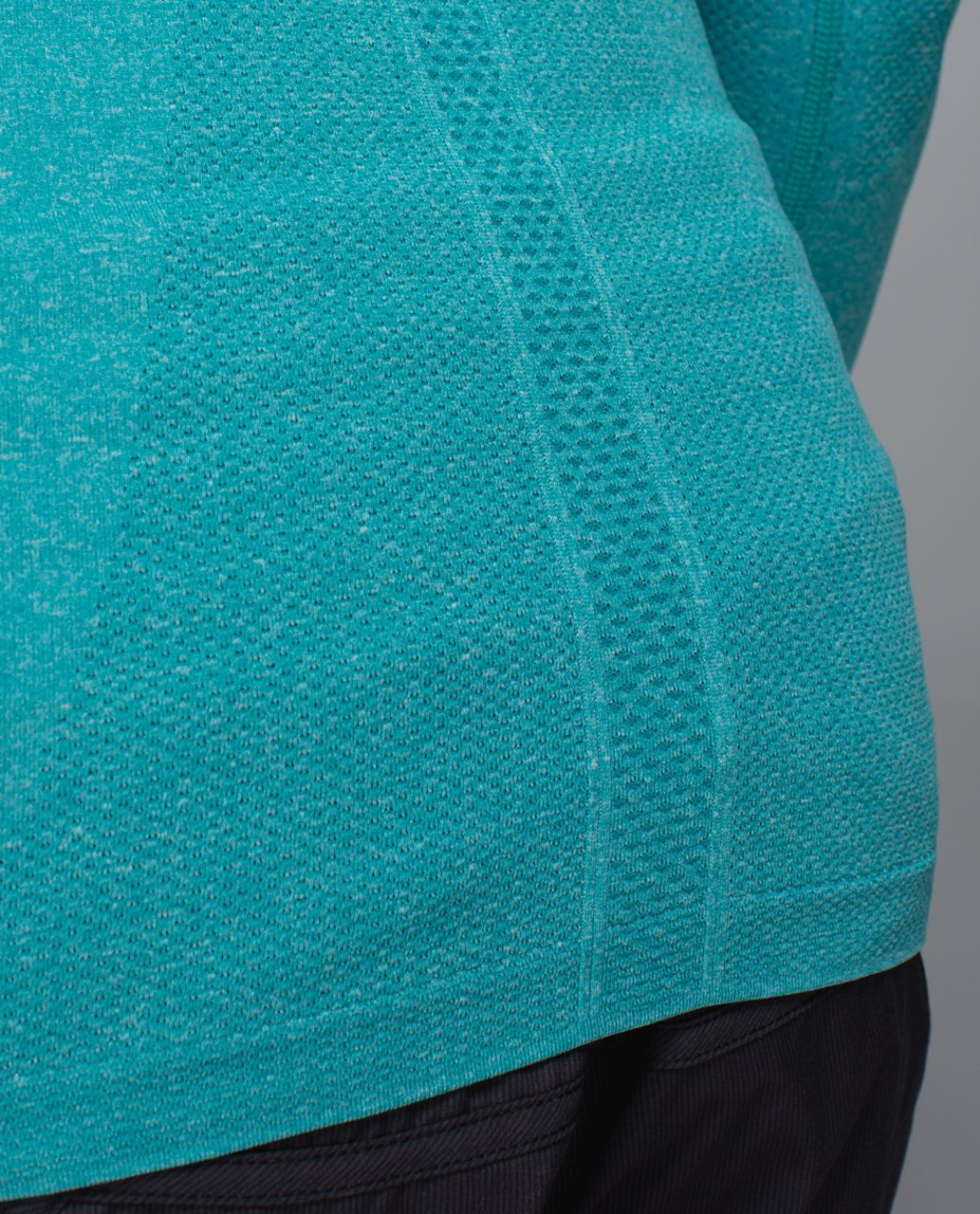 Lululemon Run:  Swiftly Tech Long Sleeve Crew - Heathered Real Teal