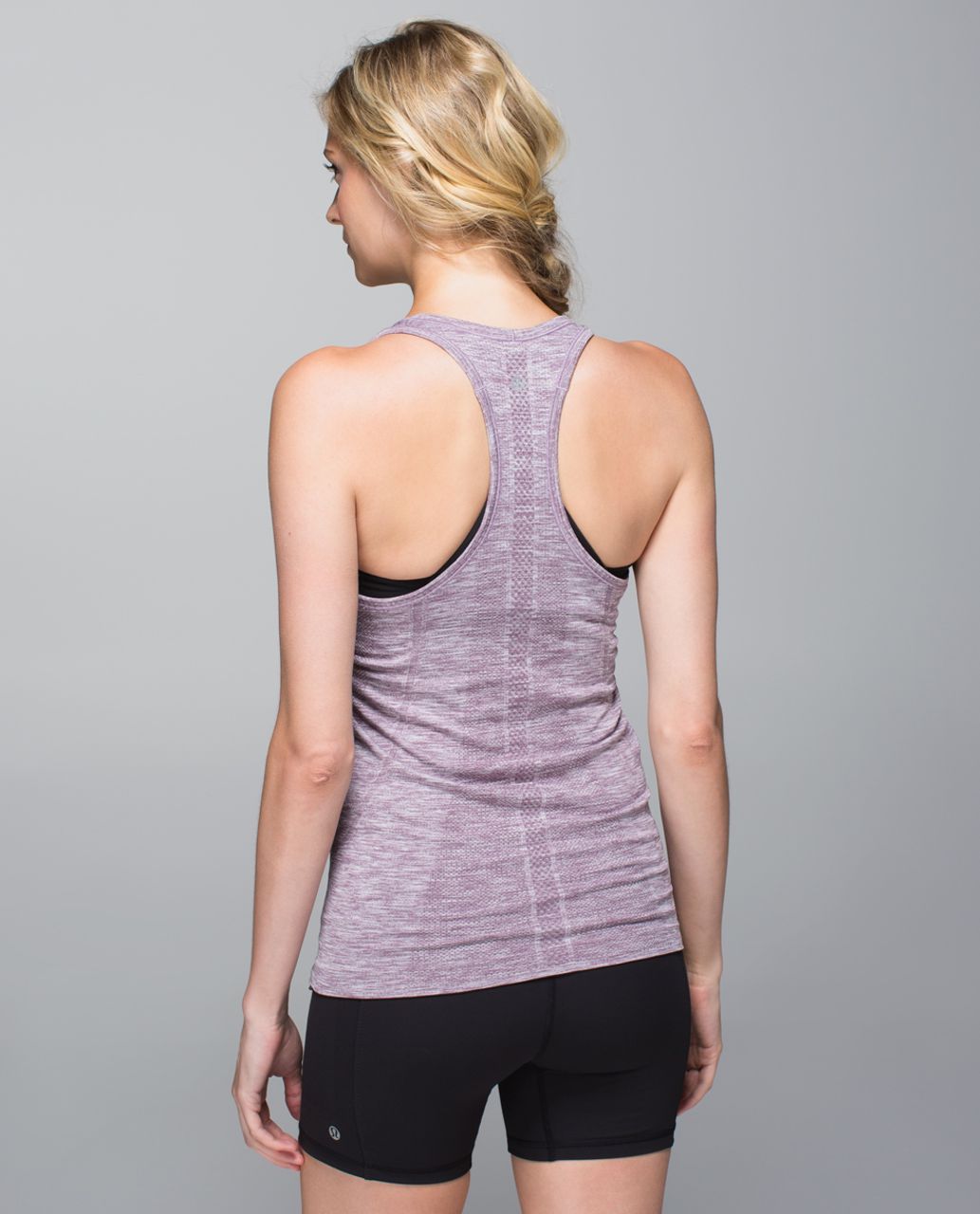 Lululemon Run:  Swiftly Tech Racerback - Space Dye Heathered Purple Fog