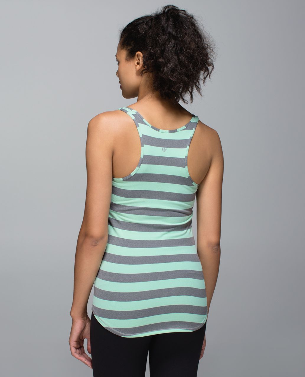 Lululemon Refresh Racer Tank - Cozy Stripe Toothpaste Heathered Medium Grey