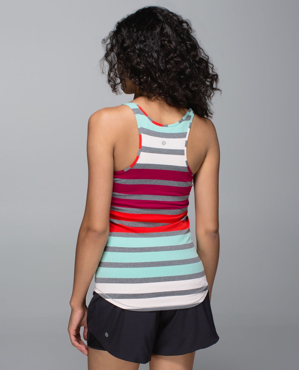 Lululemon Refresh Racer Tank - Triplet Twin Stripe Toothpaste Heathered Slate