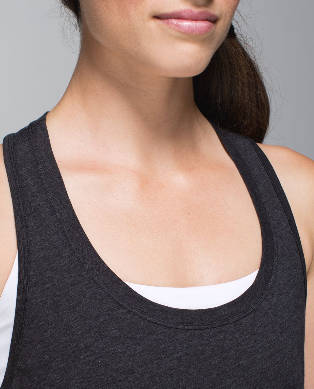 Lululemon Yogi Racer Tank - Heathered Black