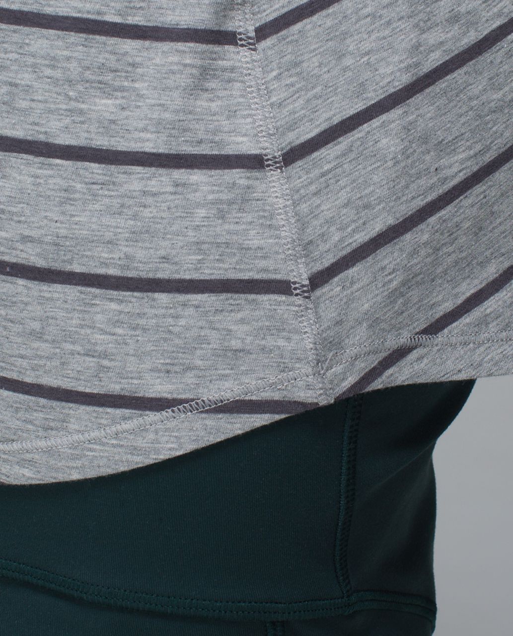 Lululemon Om Racerback - Cayman Stripe Heathered Medium Grey