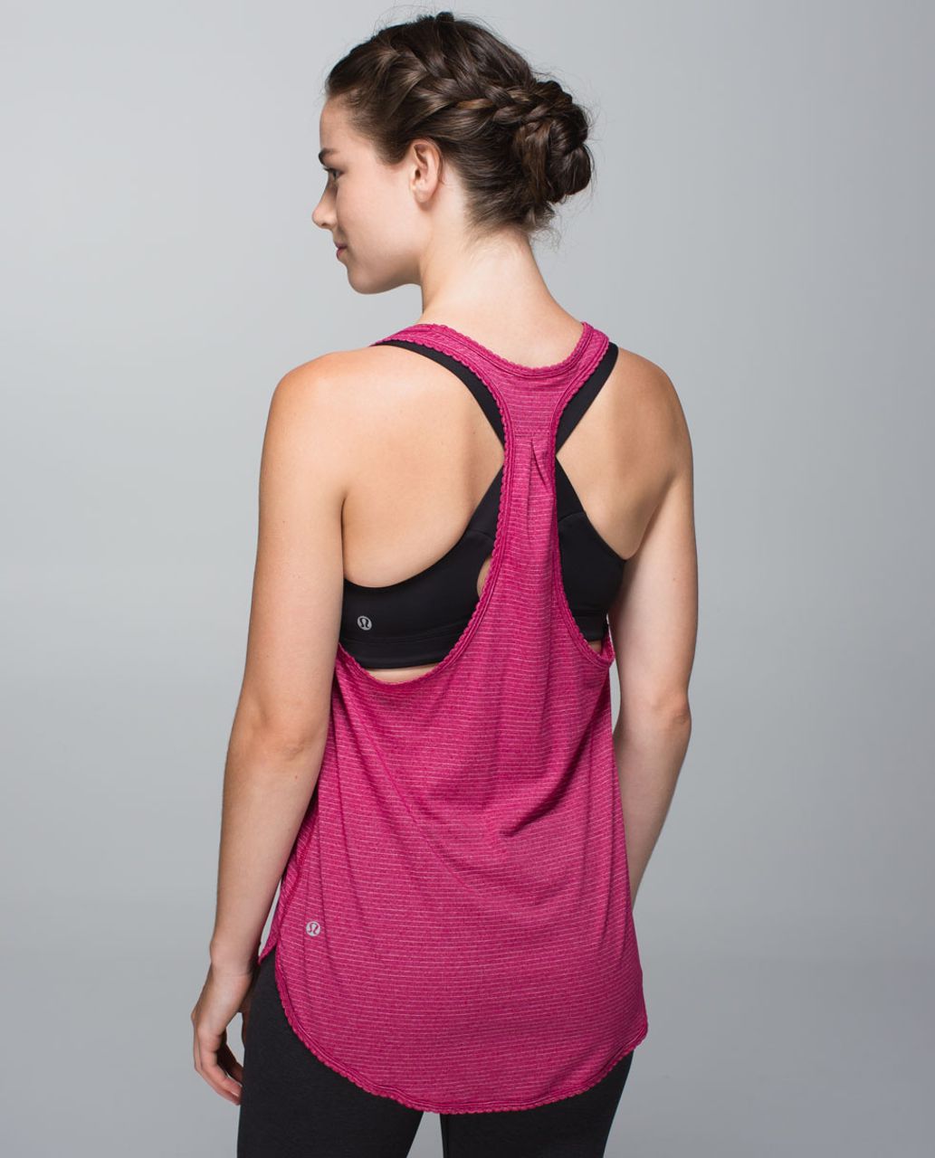 Lululemon 105 F Singlet - Heathered Bumble Berry