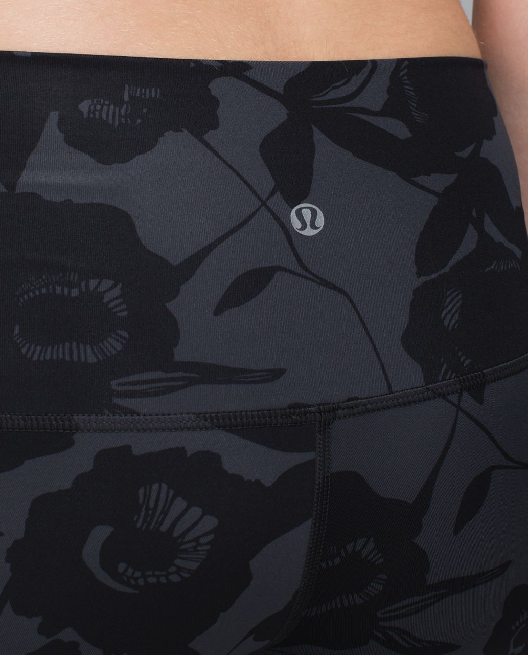 lululemon athletica, Pants & Jumpsuits, Lululemon Wunder Under Crop Ii  Full On Luxtreme Jumbo Inky Floral Black Inkwell