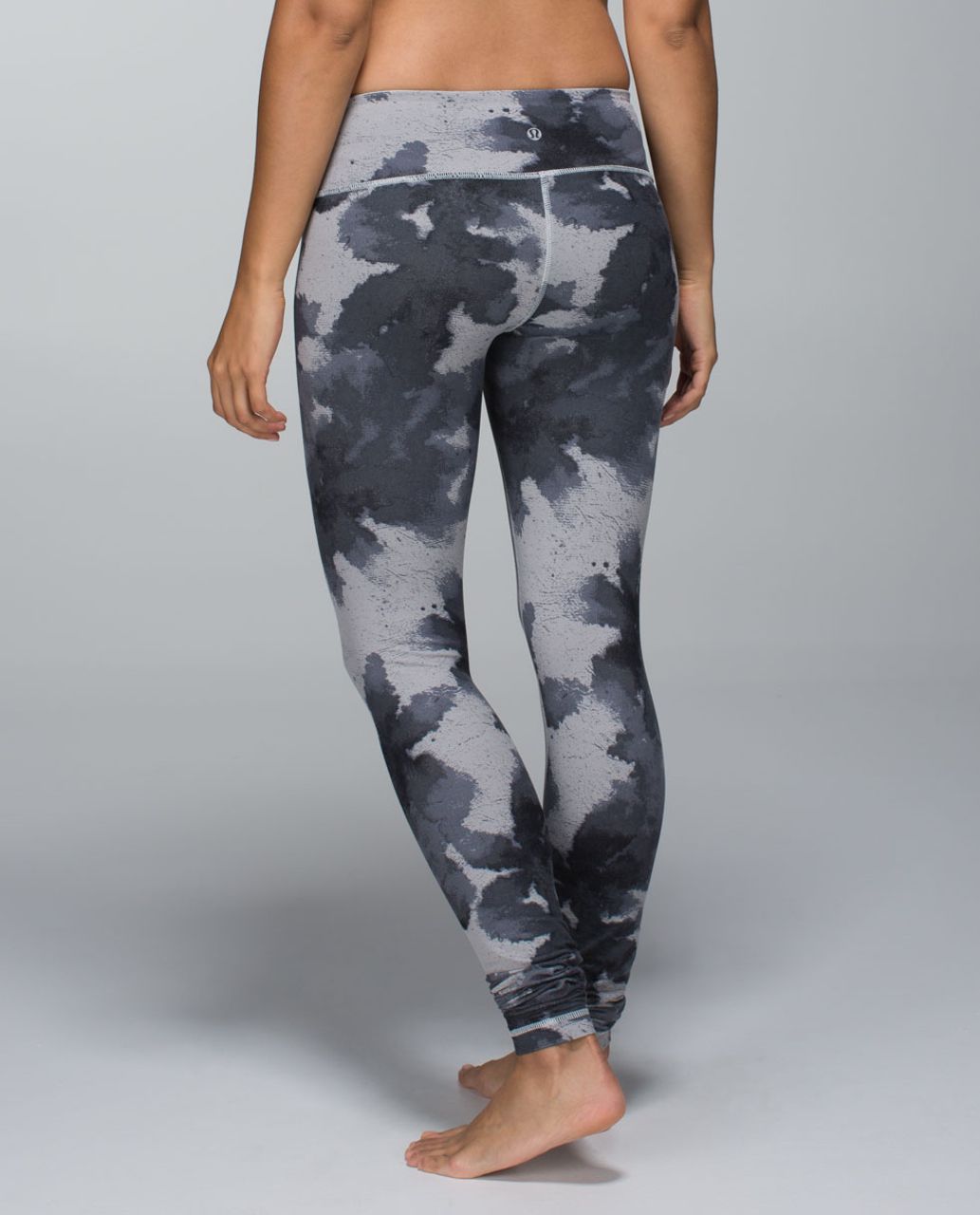 Lululemon Wunder Under Pant (Print) - Floral Platoon Silver Spoon / Ambient Grey / Silver Spoon