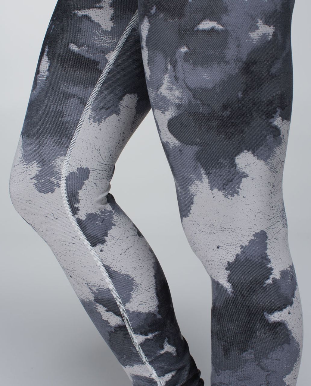 Lululemon Wunder Under Pant (Print) - Floral Platoon Silver Spoon / Ambient Grey / Silver Spoon