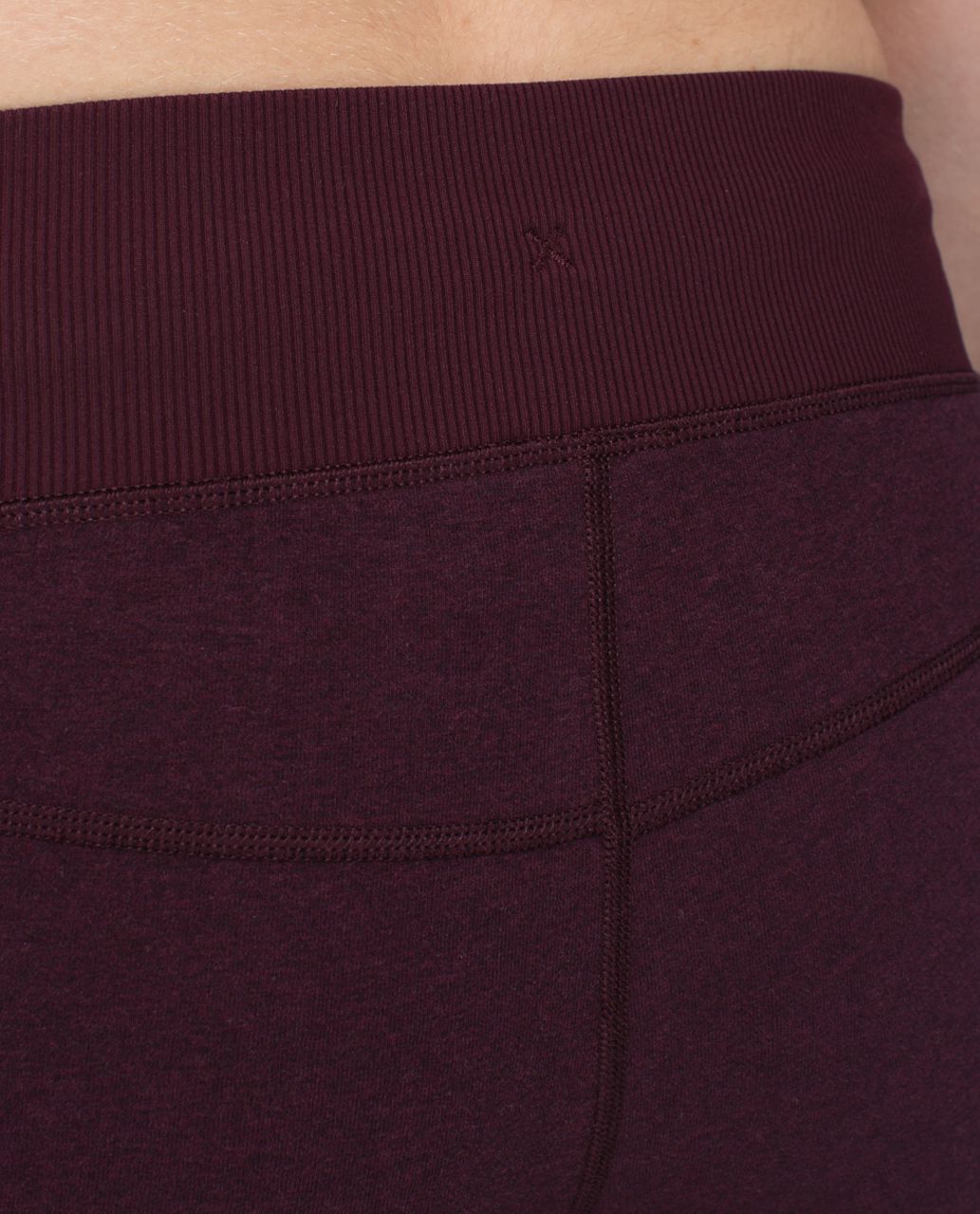 Lululemon Free Fall Crop - Heathered Bordeaux Drama