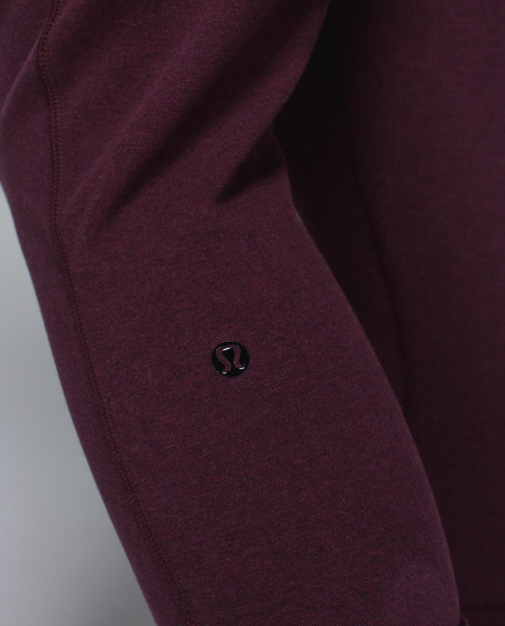 Lululemon Free Fall Crop - Heathered Bordeaux Drama