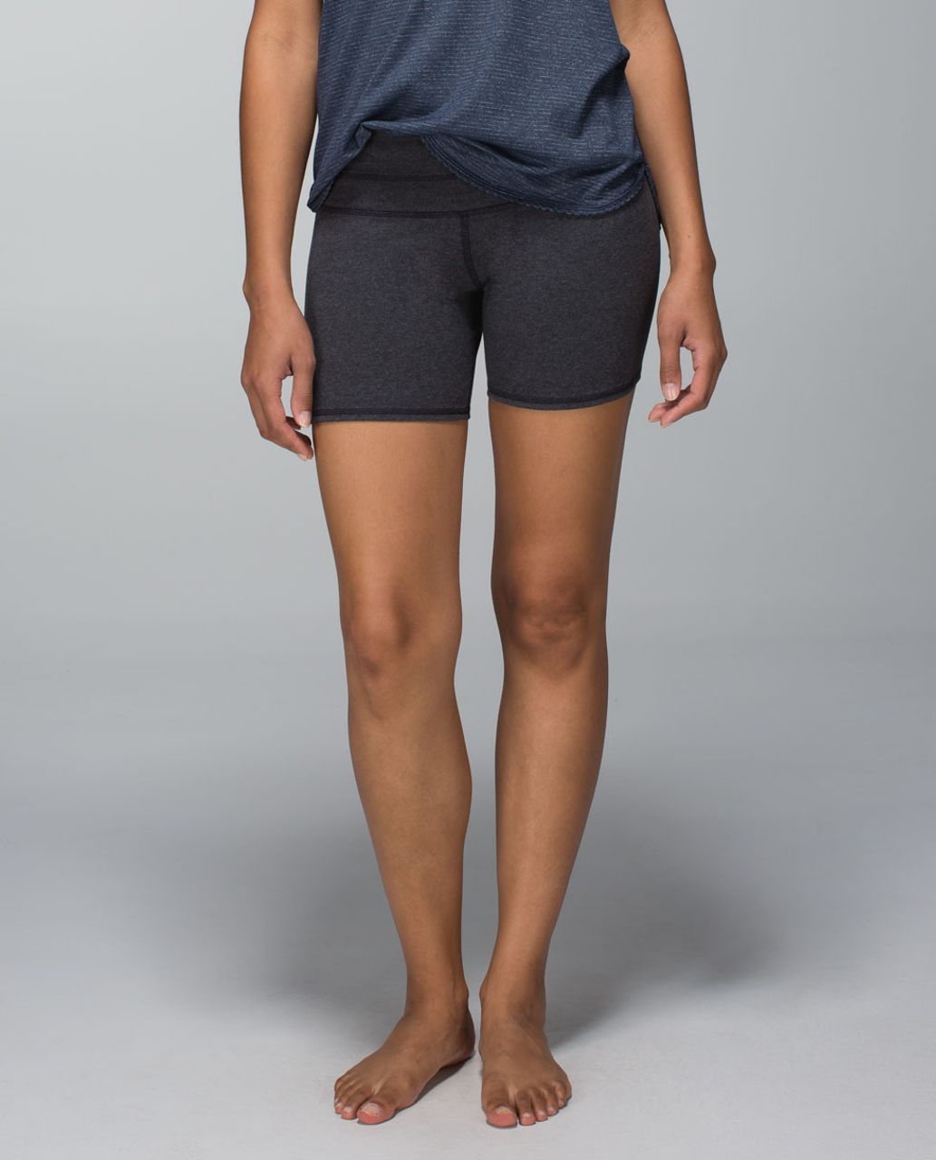 Lululemon Groove Short *Cotton - Heathered Black