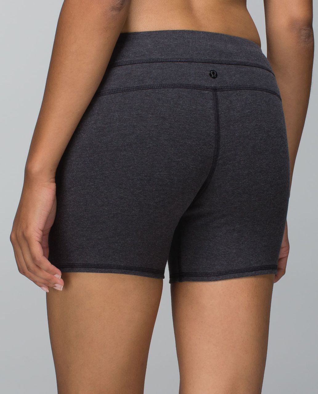 Lululemon Groove Short *Cotton - Heathered Black