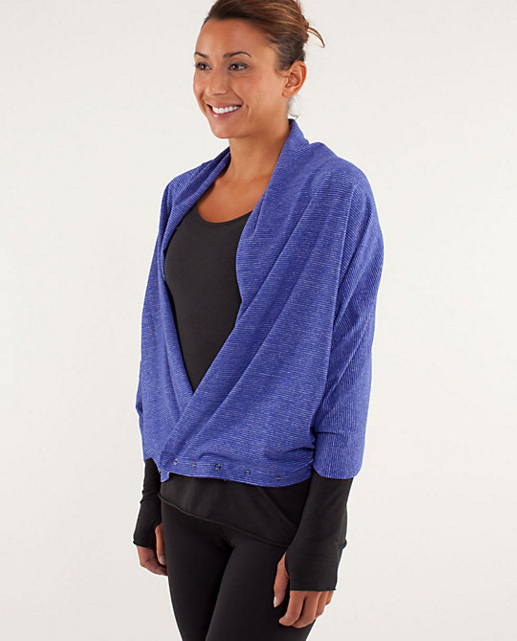 Lululemon Vinyasa Scarf *Rulu - Tonka Stripe Pigment Blue / Heathered Pigment Blue