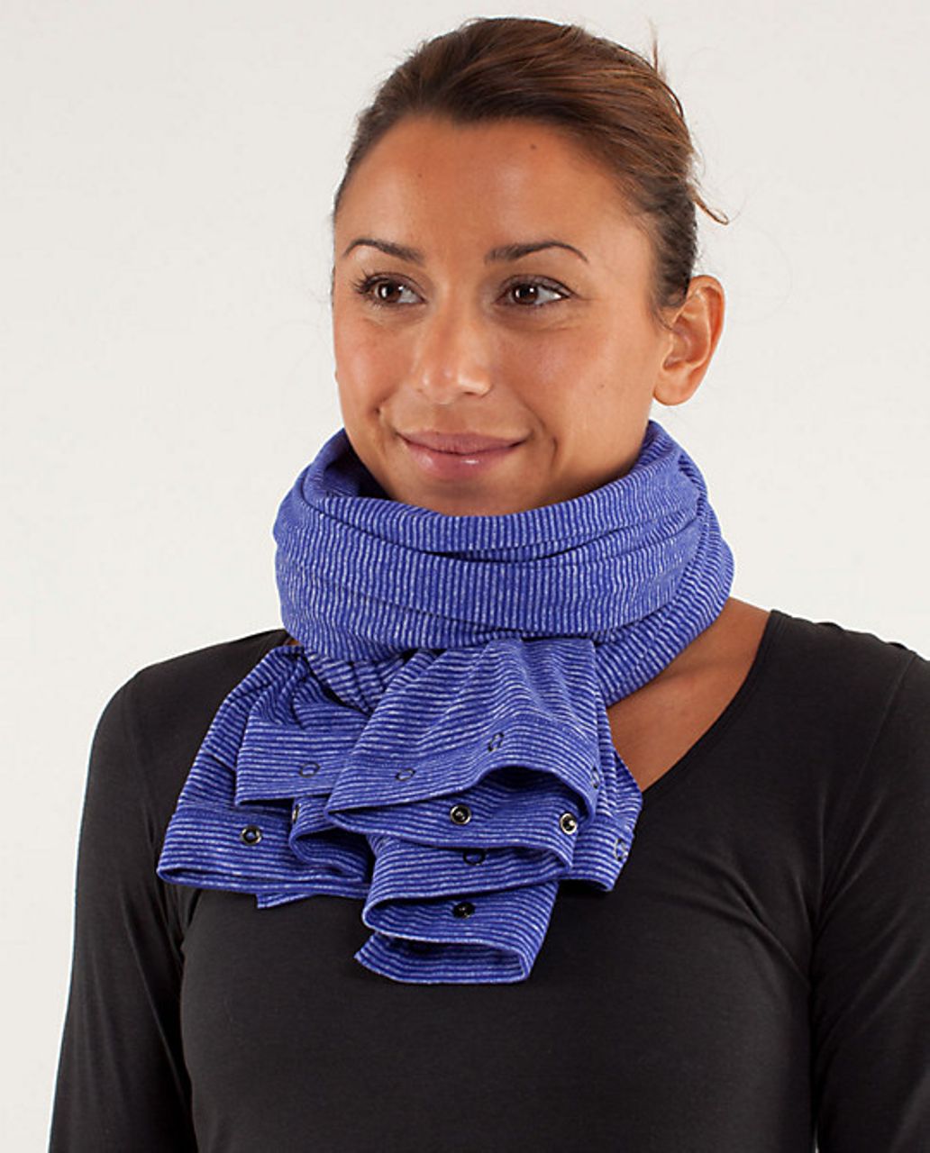 Lululemon Vinyasa Scarf *Rulu - Tonka Stripe Pigment Blue / Heathered Pigment Blue