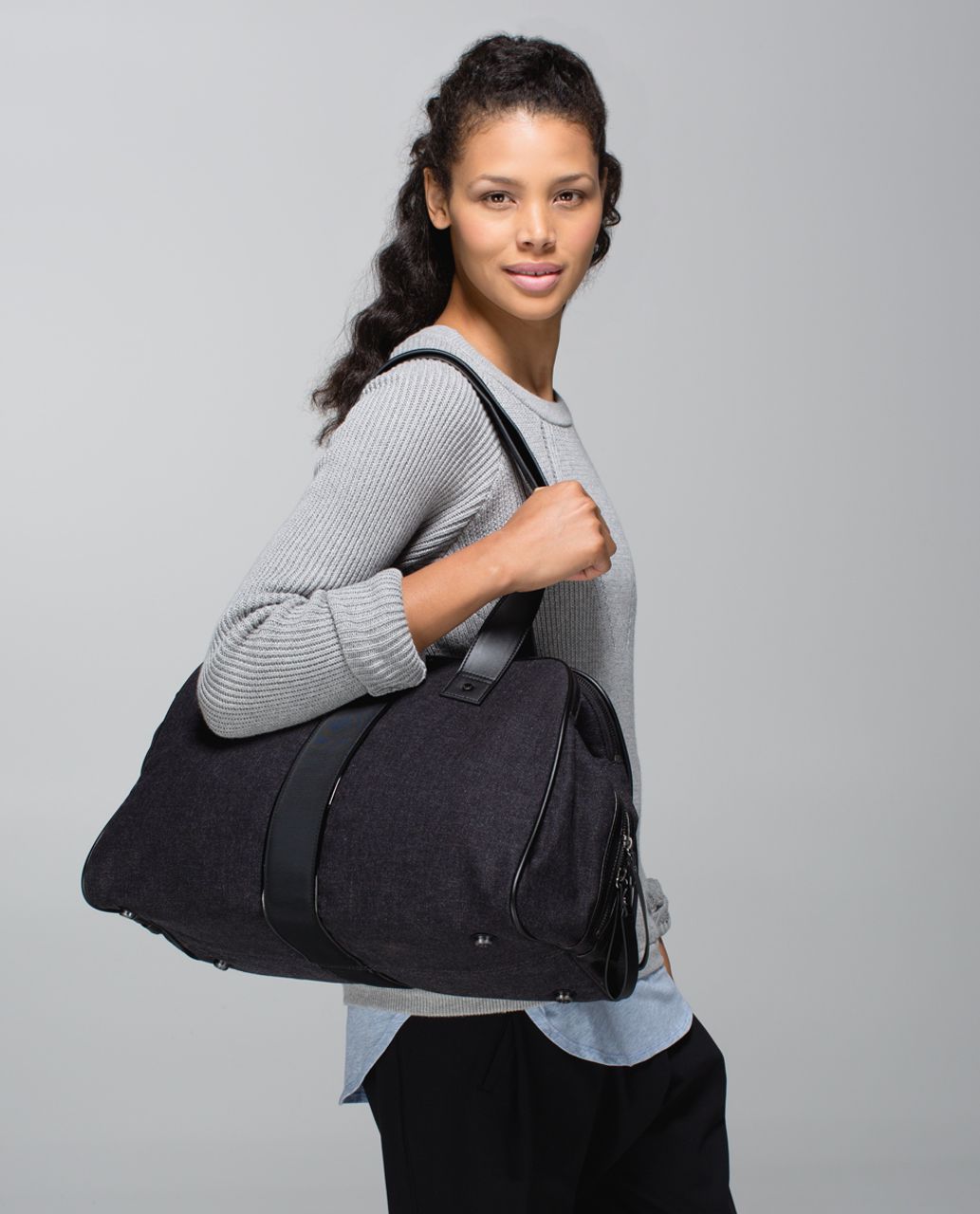 Lululemon Two Times A Yogi Bag *Wool - Heathered Black - lulu fanatics