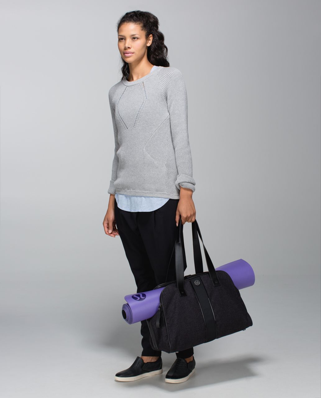 Lululemon Two Times A Yogi Bag *Wool - Heathered Black