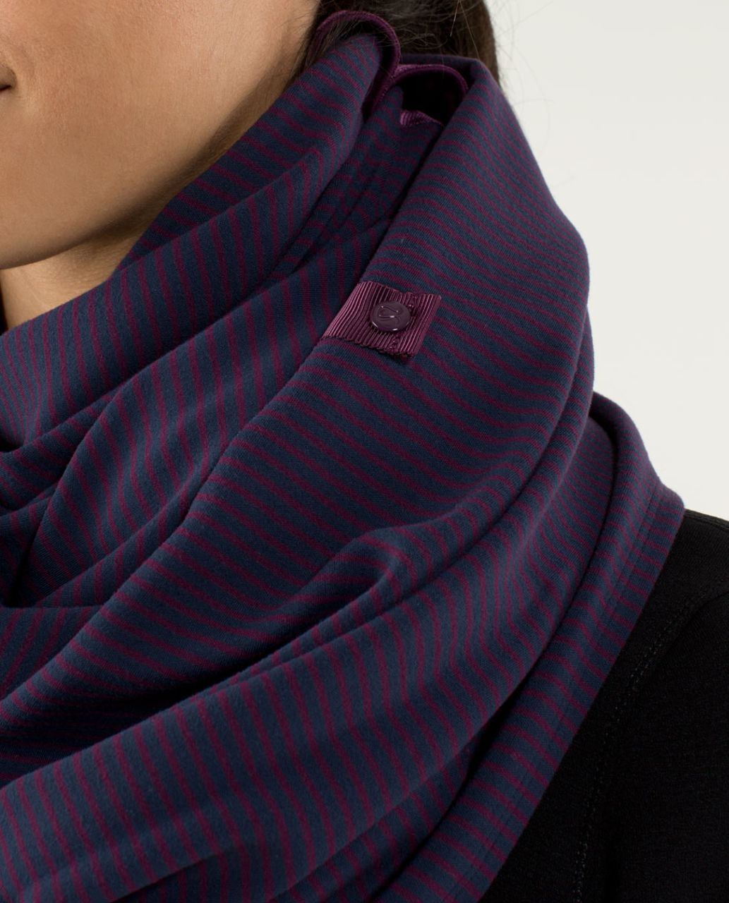 Lululemon Vinyasa Scarf *Rulu - Hyper Stripe Plum / Plum